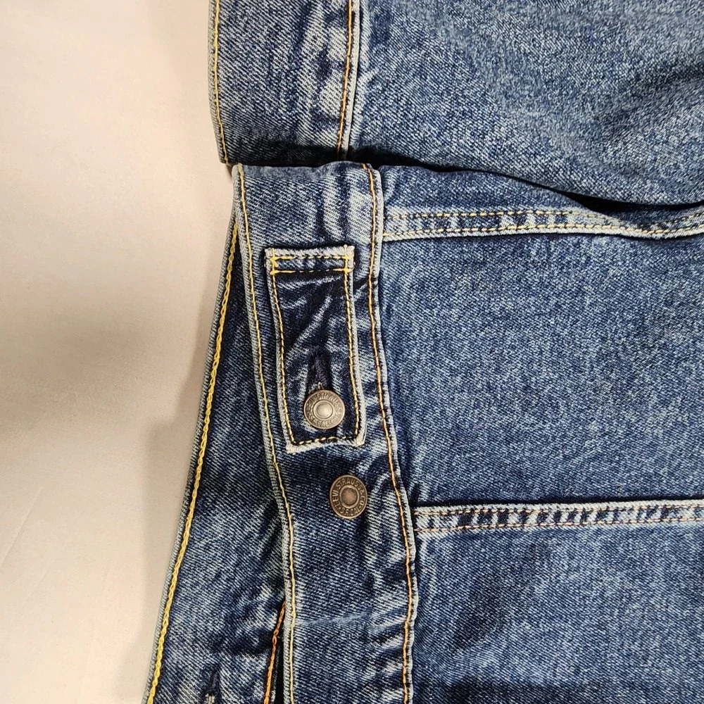 Levis Mens Denim Trucker Jacket Medium Wash Blue Cotton Jean Coat Size M - Picture 7 of 13